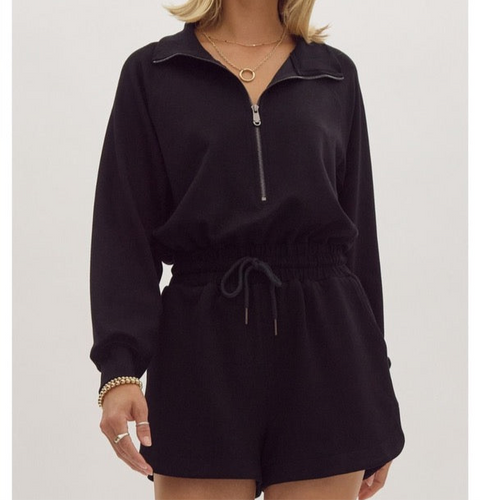 Brooklyn Romper Black