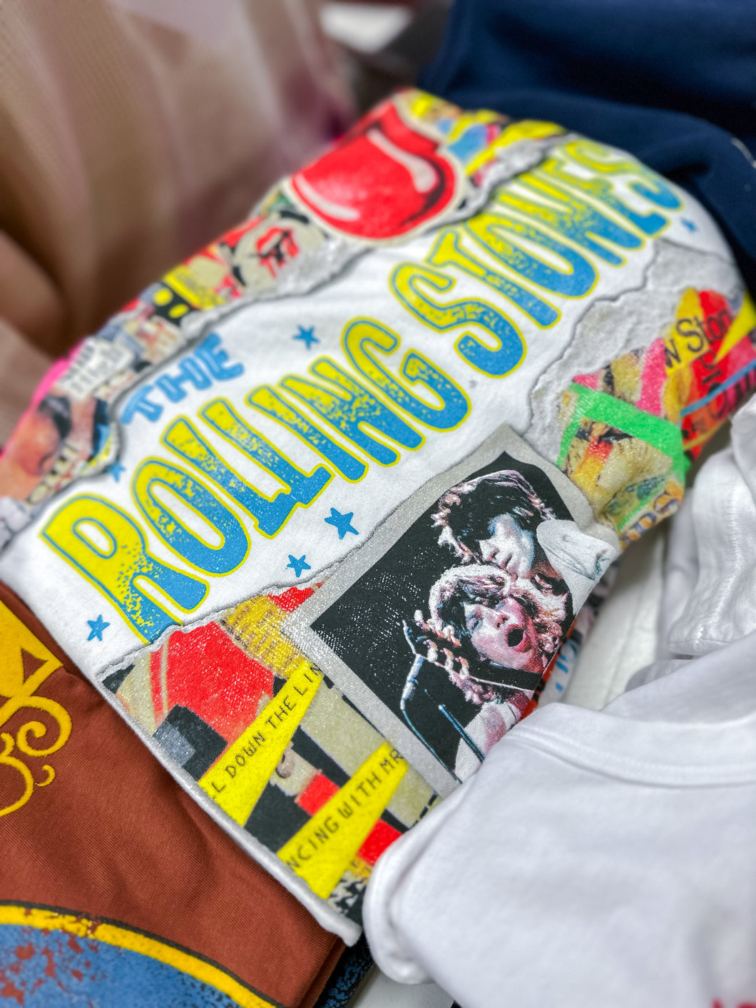 Daydreamer Rolling Stones Graphic Tee White