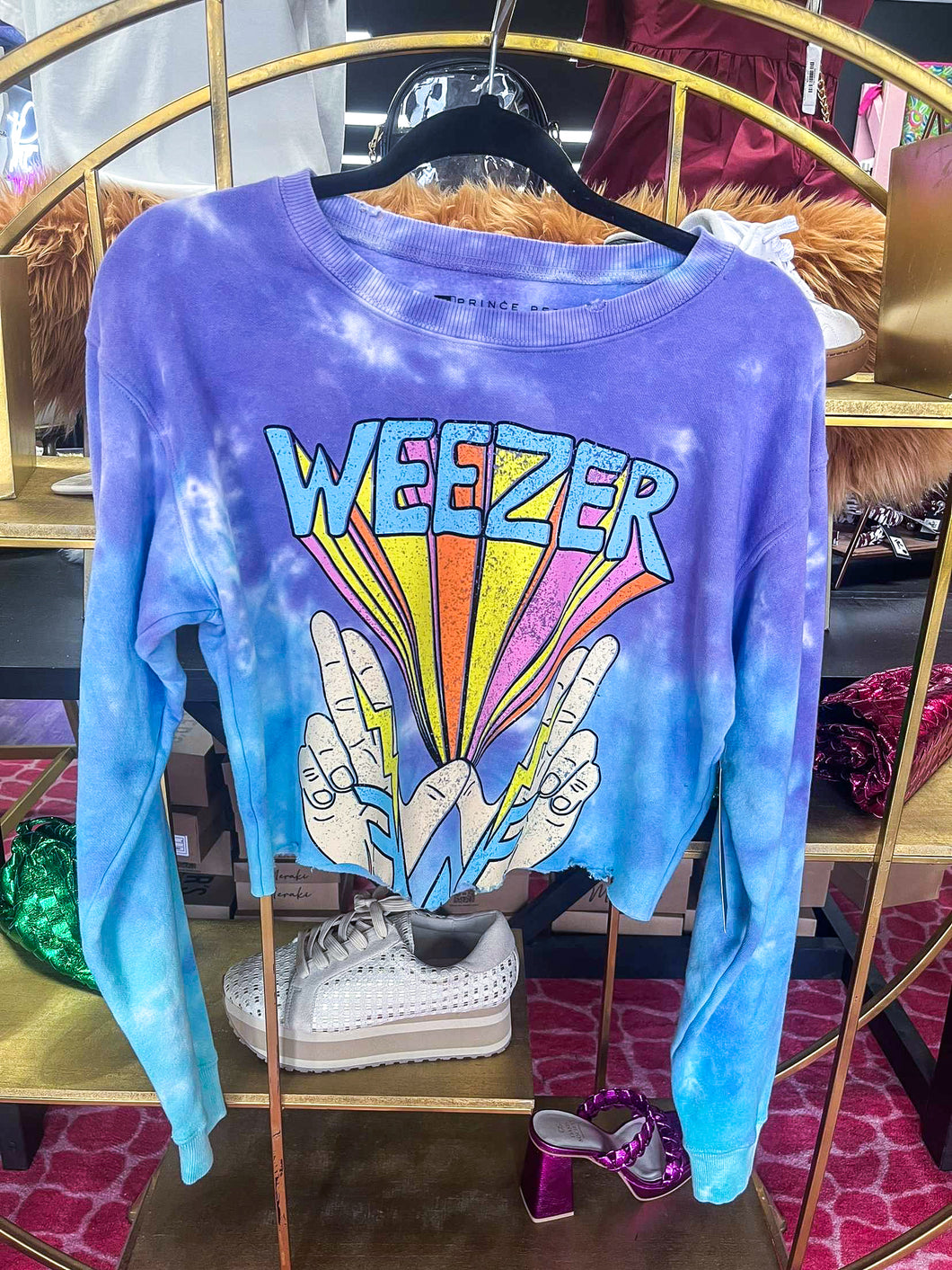 Weezer Cropped Sweatshirt