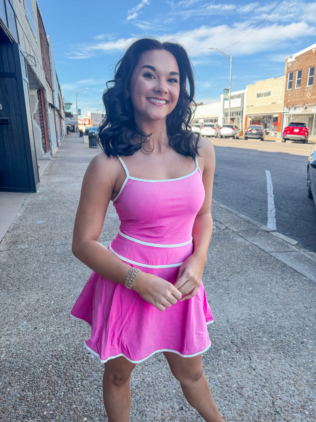 Hot Pink Athletic Dress