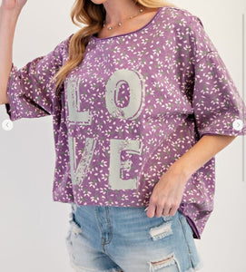 Dusty Lavender Love Tee