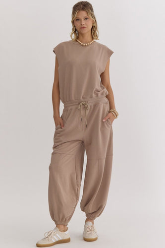 Blair Oversized Jumpsuit Mocha