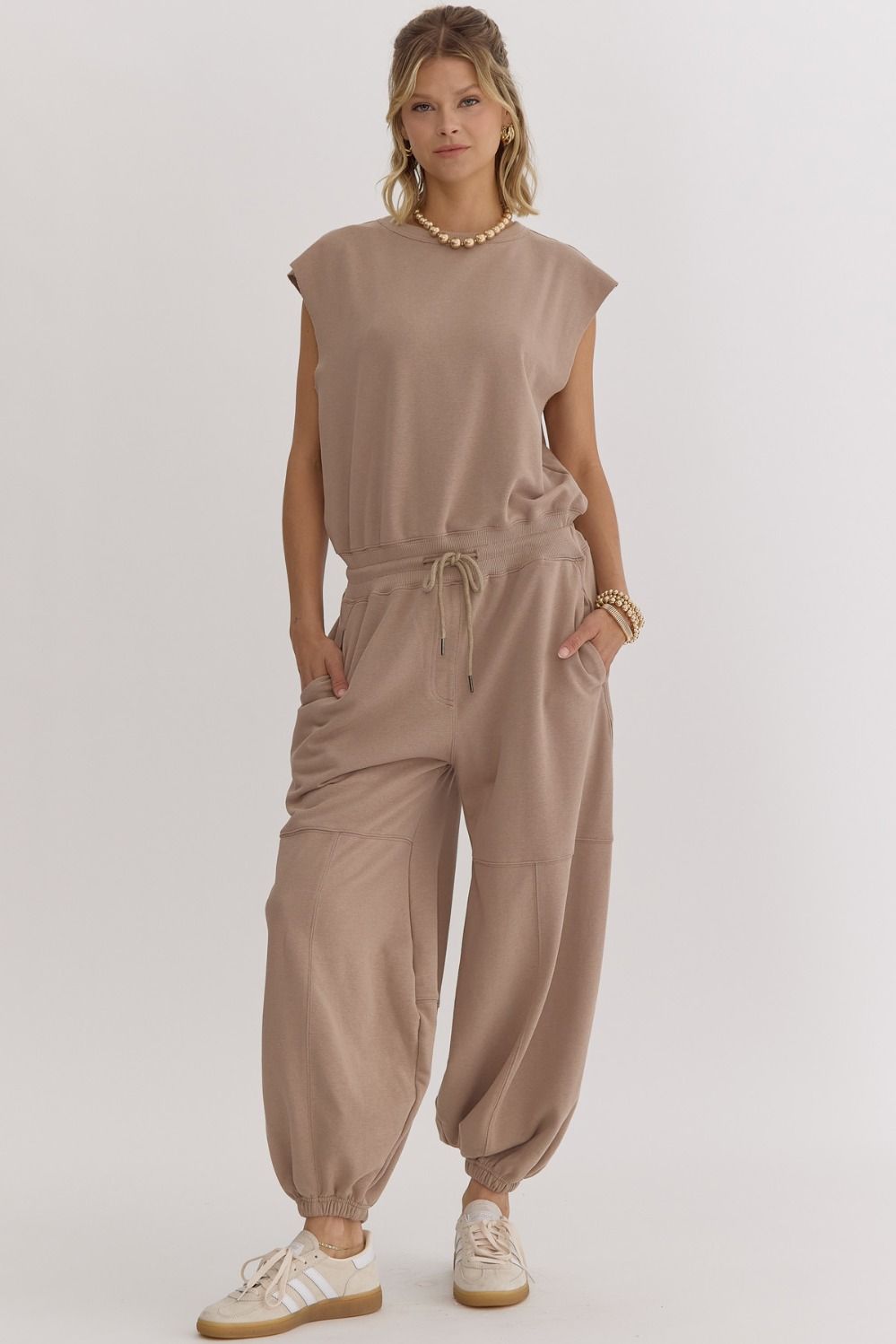 Blair Oversized Jumpsuit Mocha