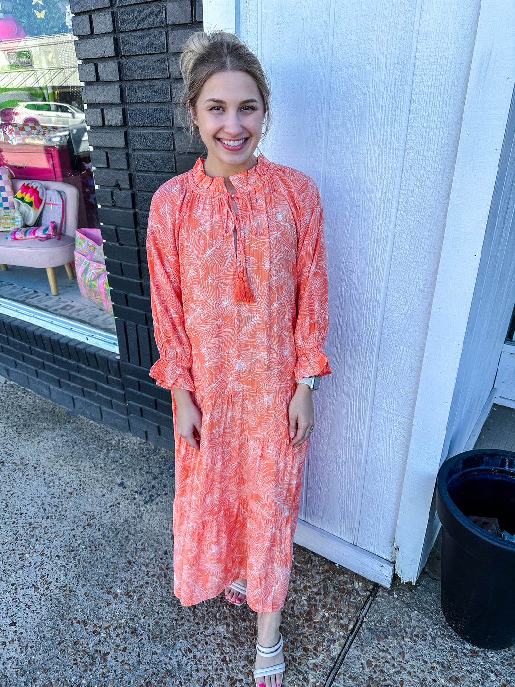 Tangerine Midi Dress