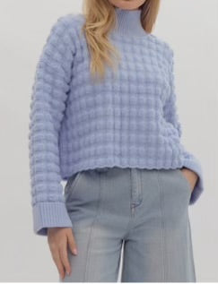 Bubble Sweater Blue