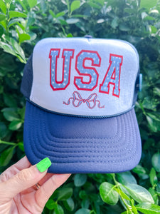 USA Trucker Hat Navy