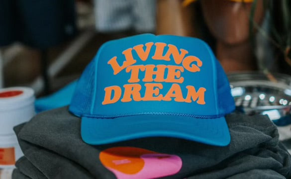 Living The Dream Hat Blue