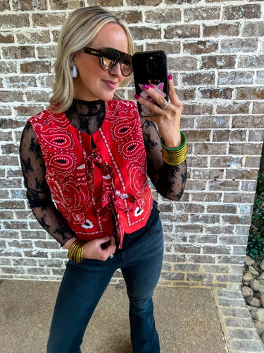 Bandana Red Vest