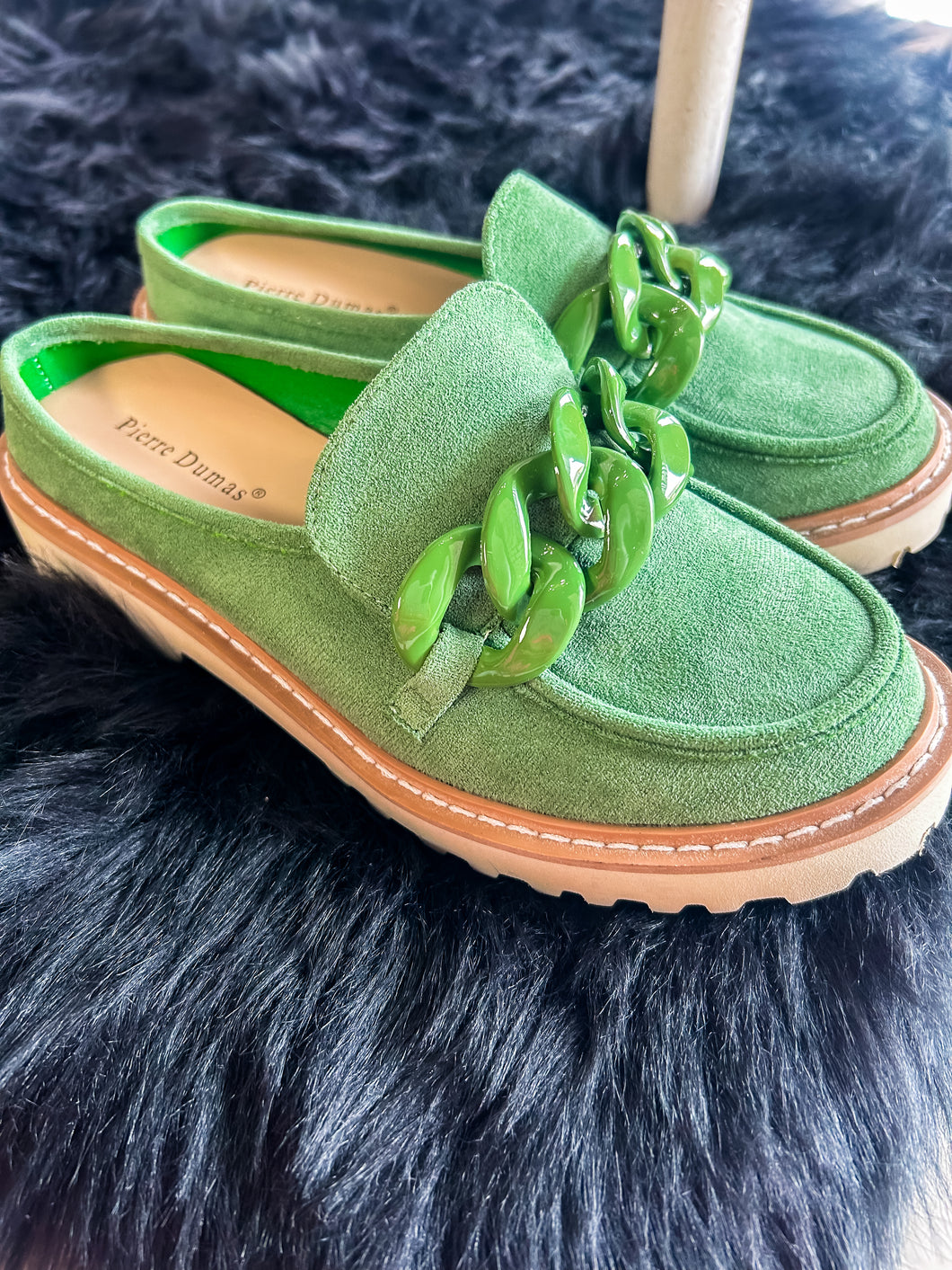 Mora Green Chain Mule