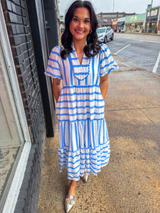 Stripes Of The Sky Dress