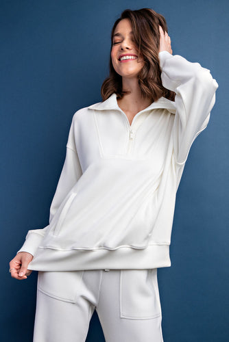 Meka Ivory Buttersoft Pullover