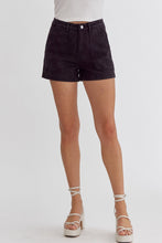 Load image into Gallery viewer, Chelle Denim Shorts Black