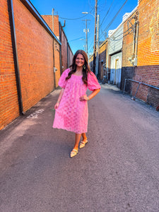 Blush Lace Midi