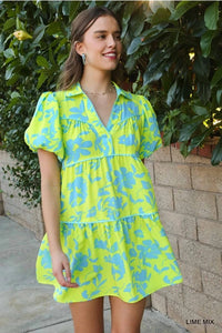 Maui Lime Mix Dress
