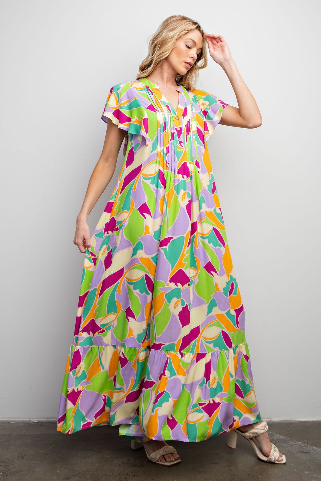 Ezra Colorful Maxi Dress