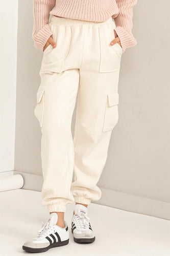 Coslyn Cargo Joggers Cream