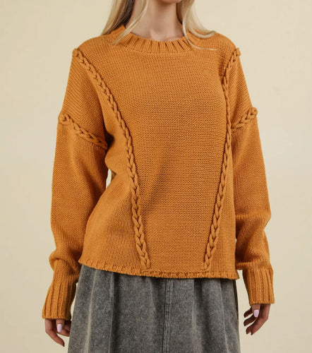 Orange Detail Sweater