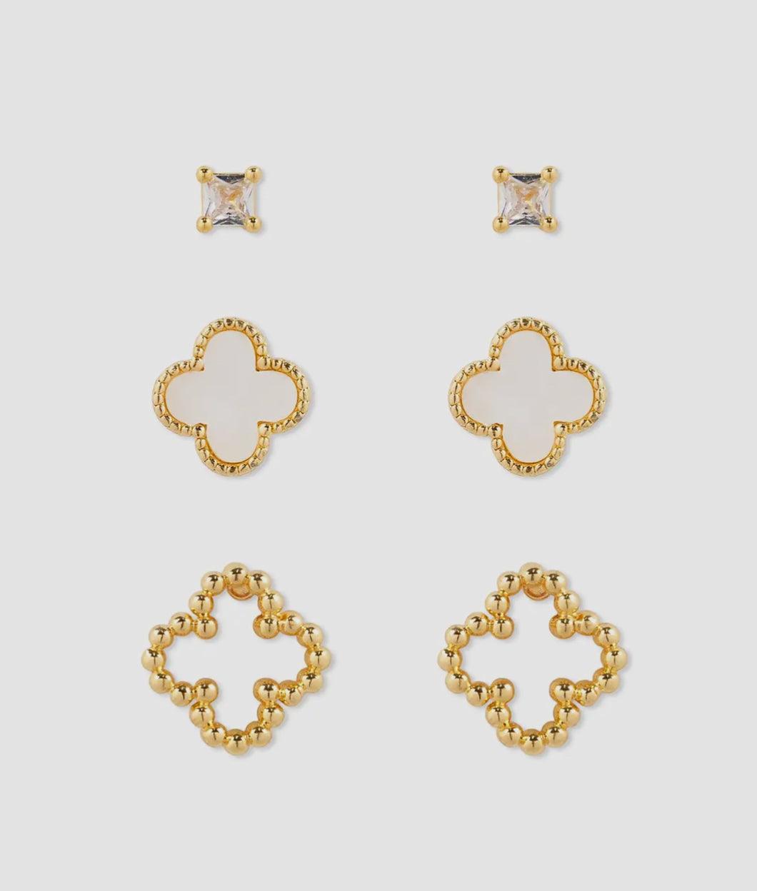 Clover Earring Set