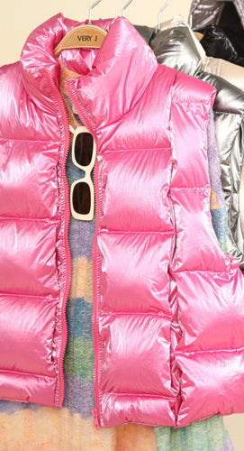 Pink Puffer Vest