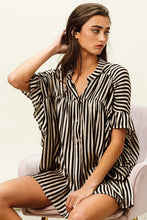 Load image into Gallery viewer, Stripe Satin Blouse Top