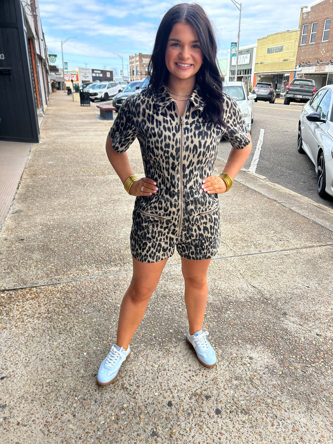 Running Wild Leopard Romper