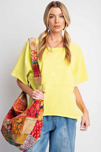 Lyla Lemon Oversized Top