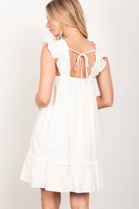 Linlee Linen Dress White