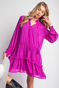 Orchid Long Sleeve Dress