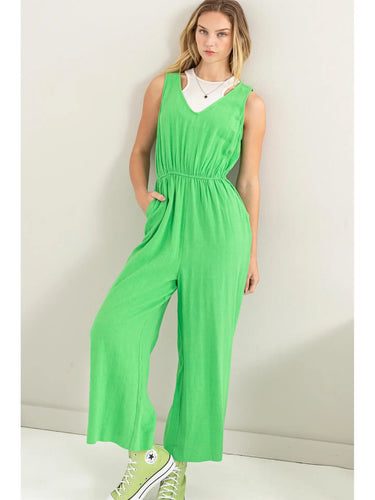 Tyra Green Jumpsuit