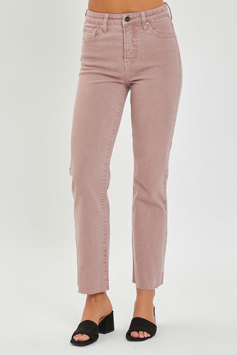 Hilary Mauve Straight Leg Jeans