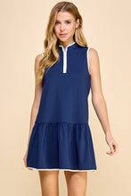 Load image into Gallery viewer, Hit The Court Tennis Dress Navy